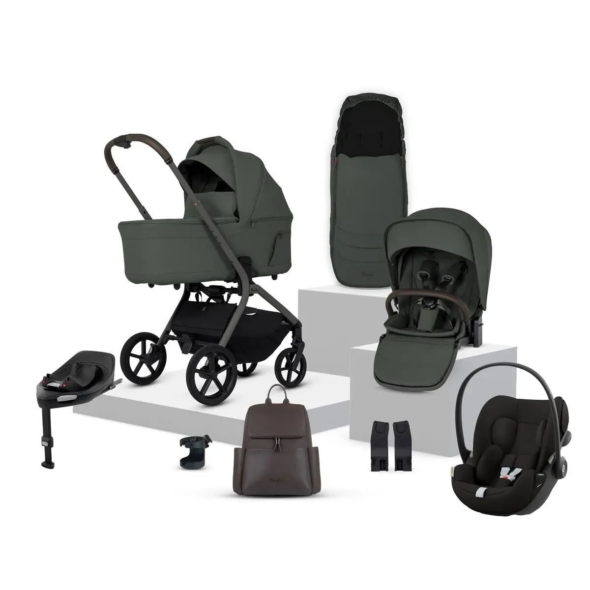 Silver Cross Breez Cybex Travel System - Pewter 1