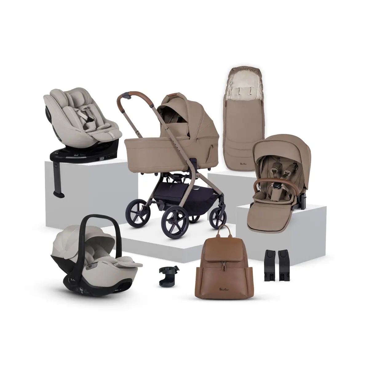 Silver Cross Breez Ultimate Family 360 Bundle - Champagne 1