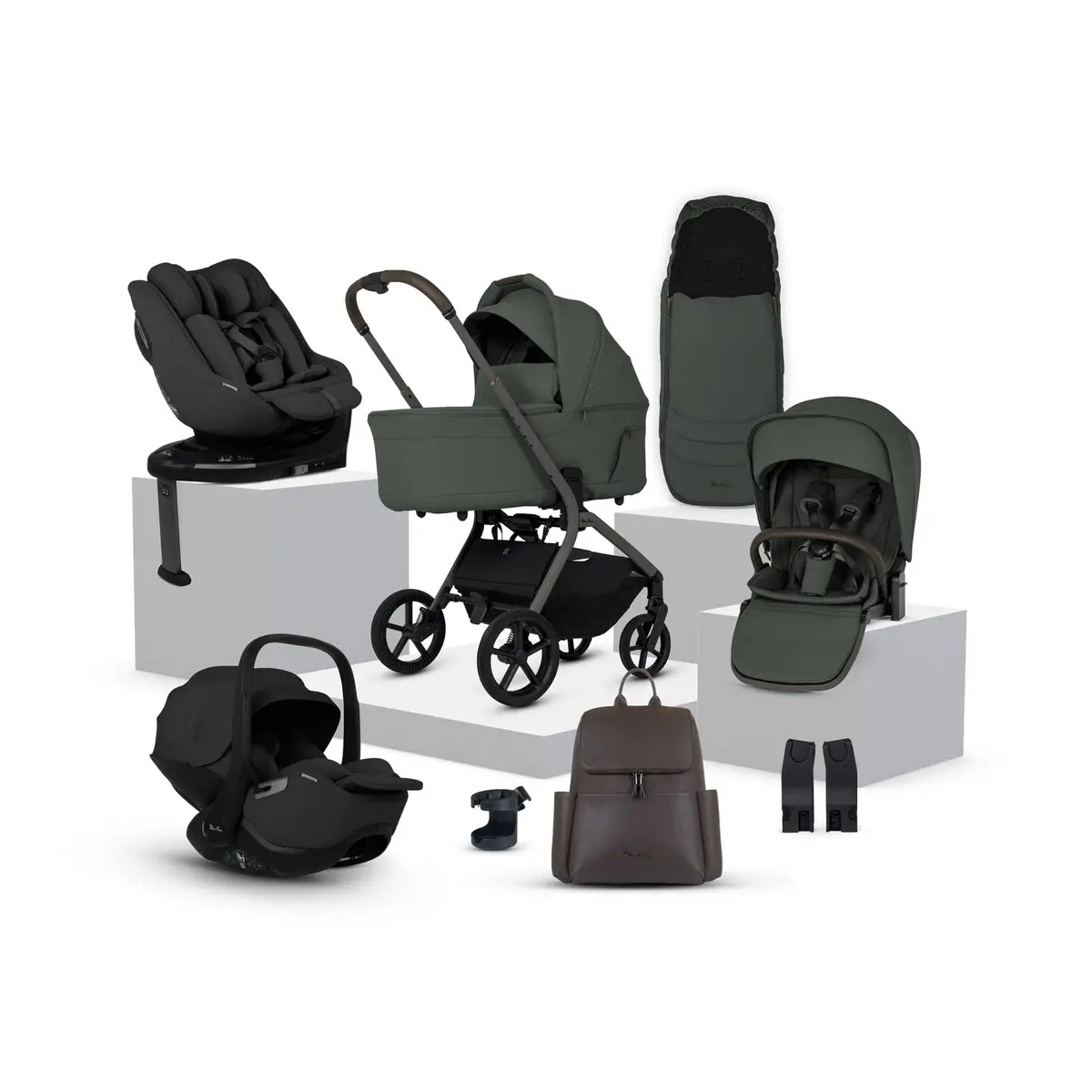 Silver Cross Breez Ultimate Family 360 Bundle - Pewter 1