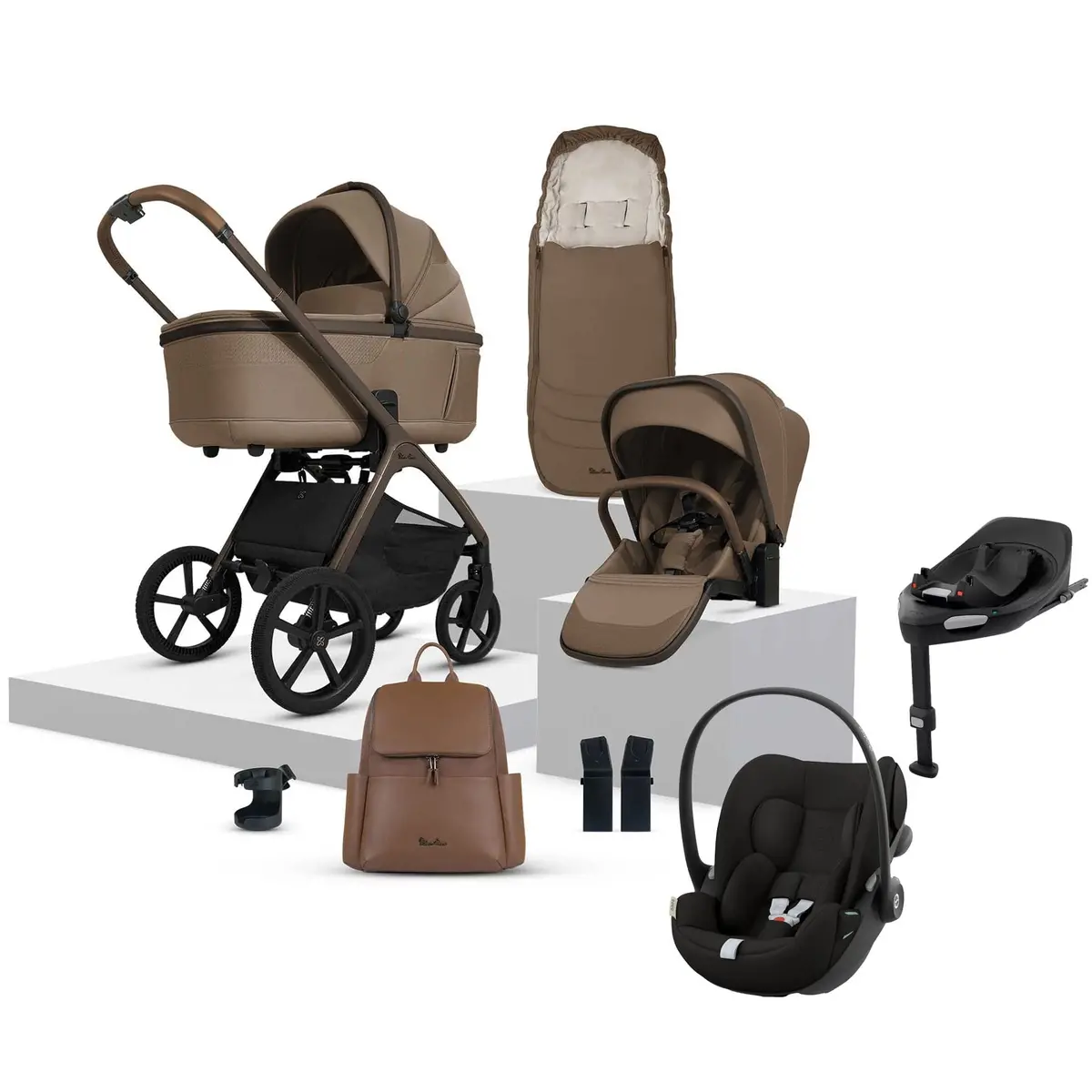 Silver Cross Cove Ultimate Cybex Travel System - Maple 1
