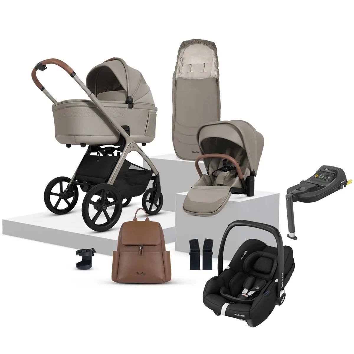 Silver Cross Cove Ultimate Maxi-Cosi Travel System - Champagne 1