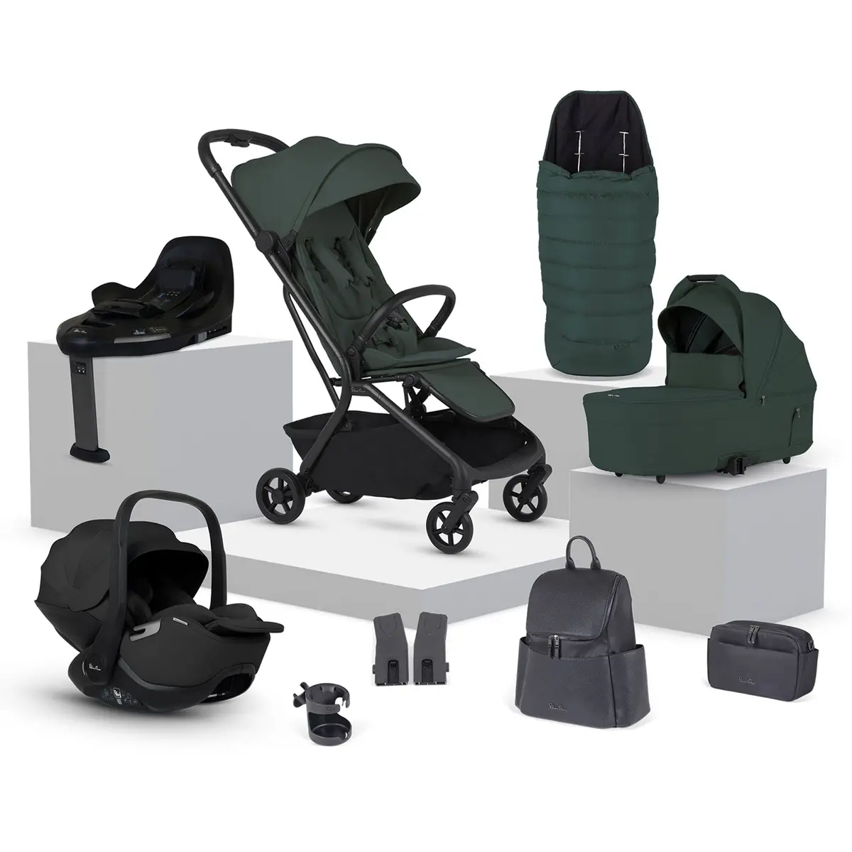 Silver Cross Nia Travel System With Accessories - Conifer 1