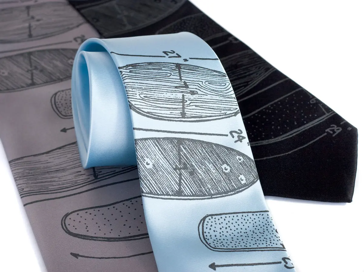 Skateboard Necktie, "Skate Or Tie" 1