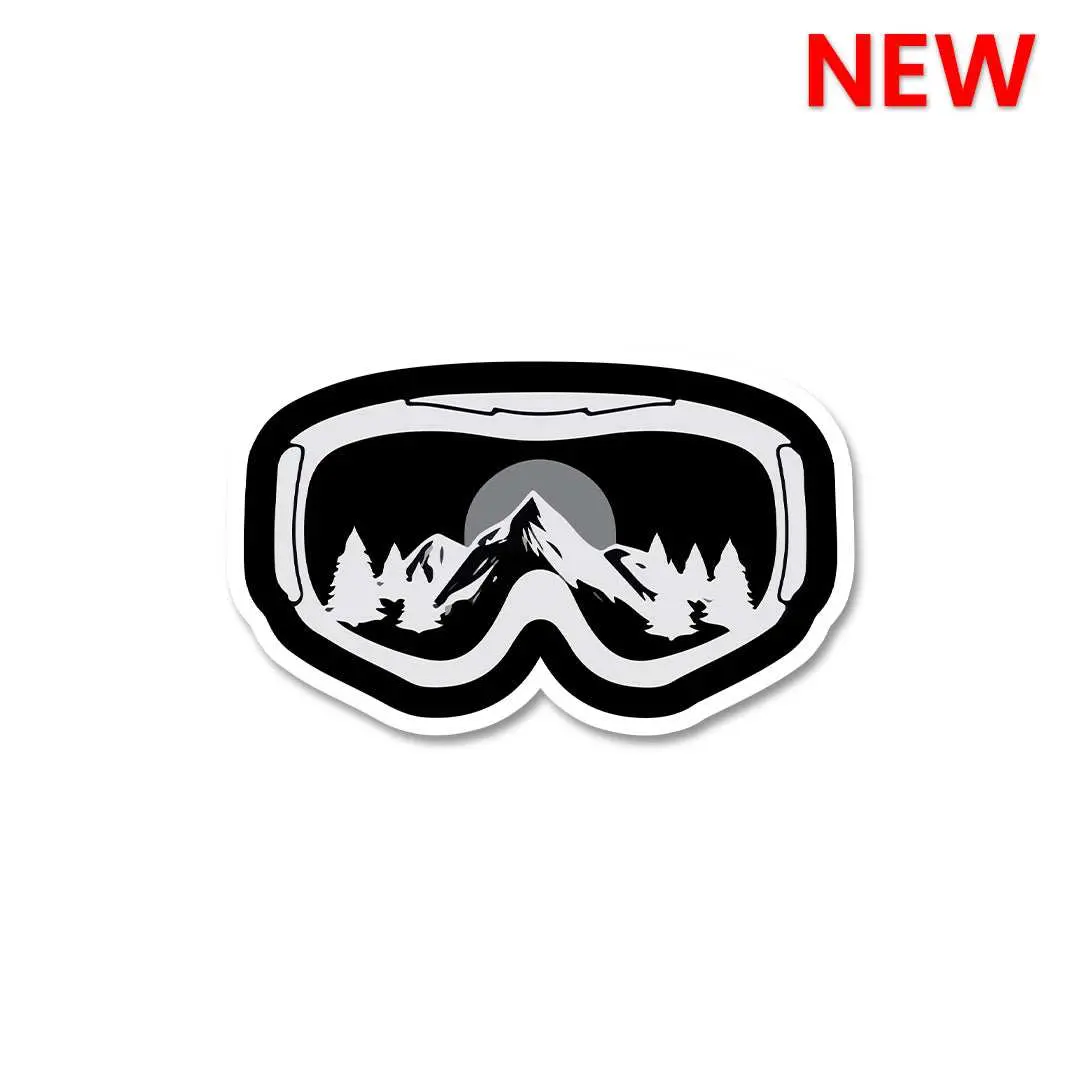 Skiing Glasses Sticker 1