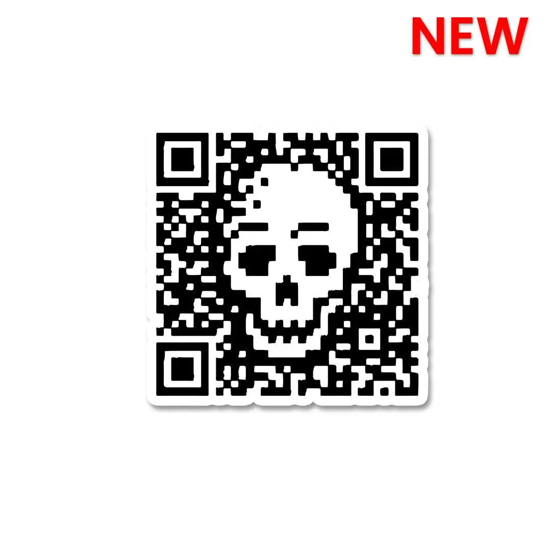 Skull Barcode Sticker 1