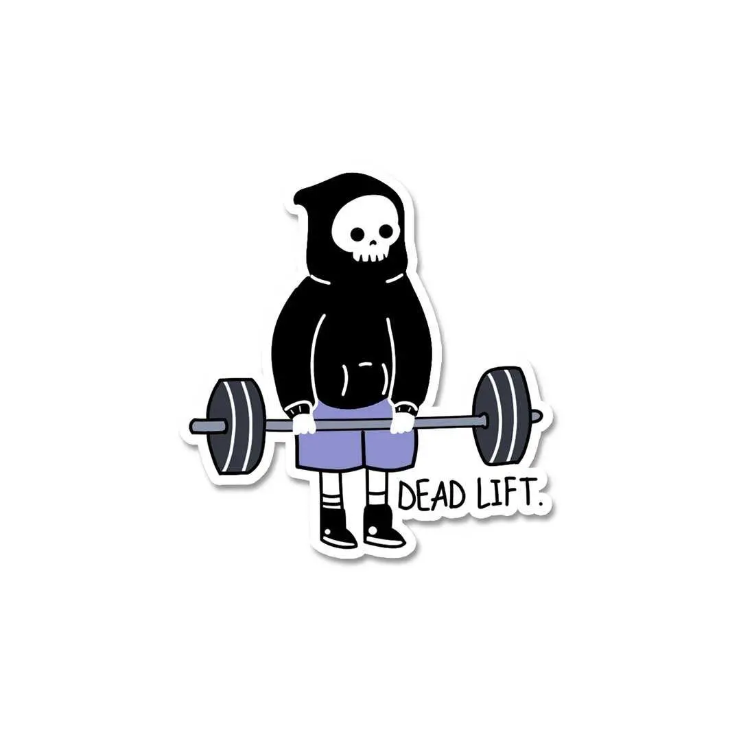Skull Dead Lift Sticker 2