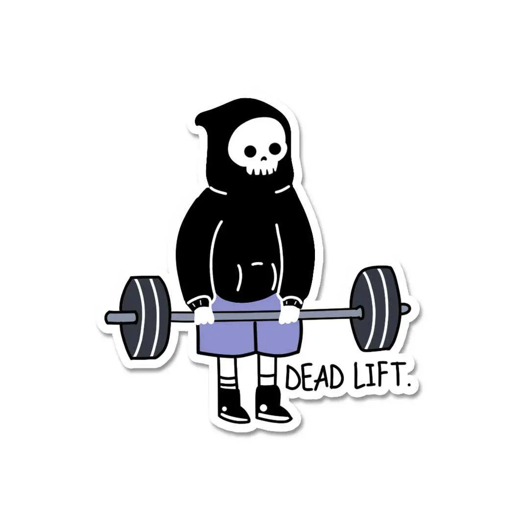 Skull Dead Lift Sticker 1