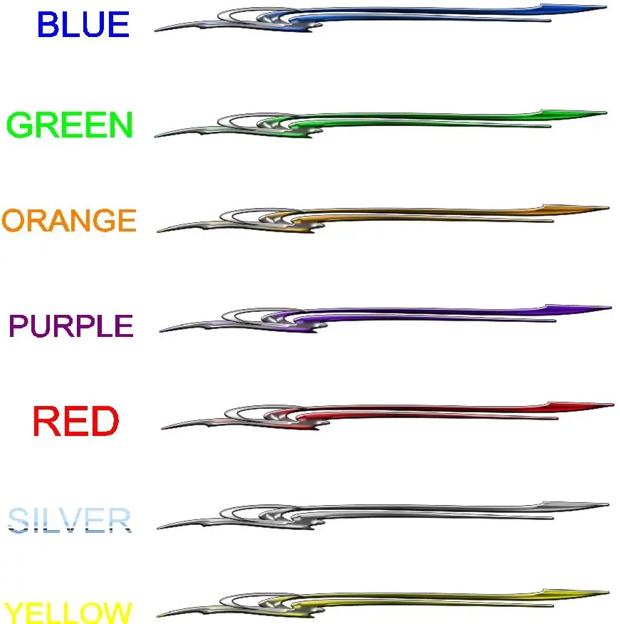 Sky Vinyl Stripes Vehicle Side Decals 7Ft On Clearance 50% Off 3