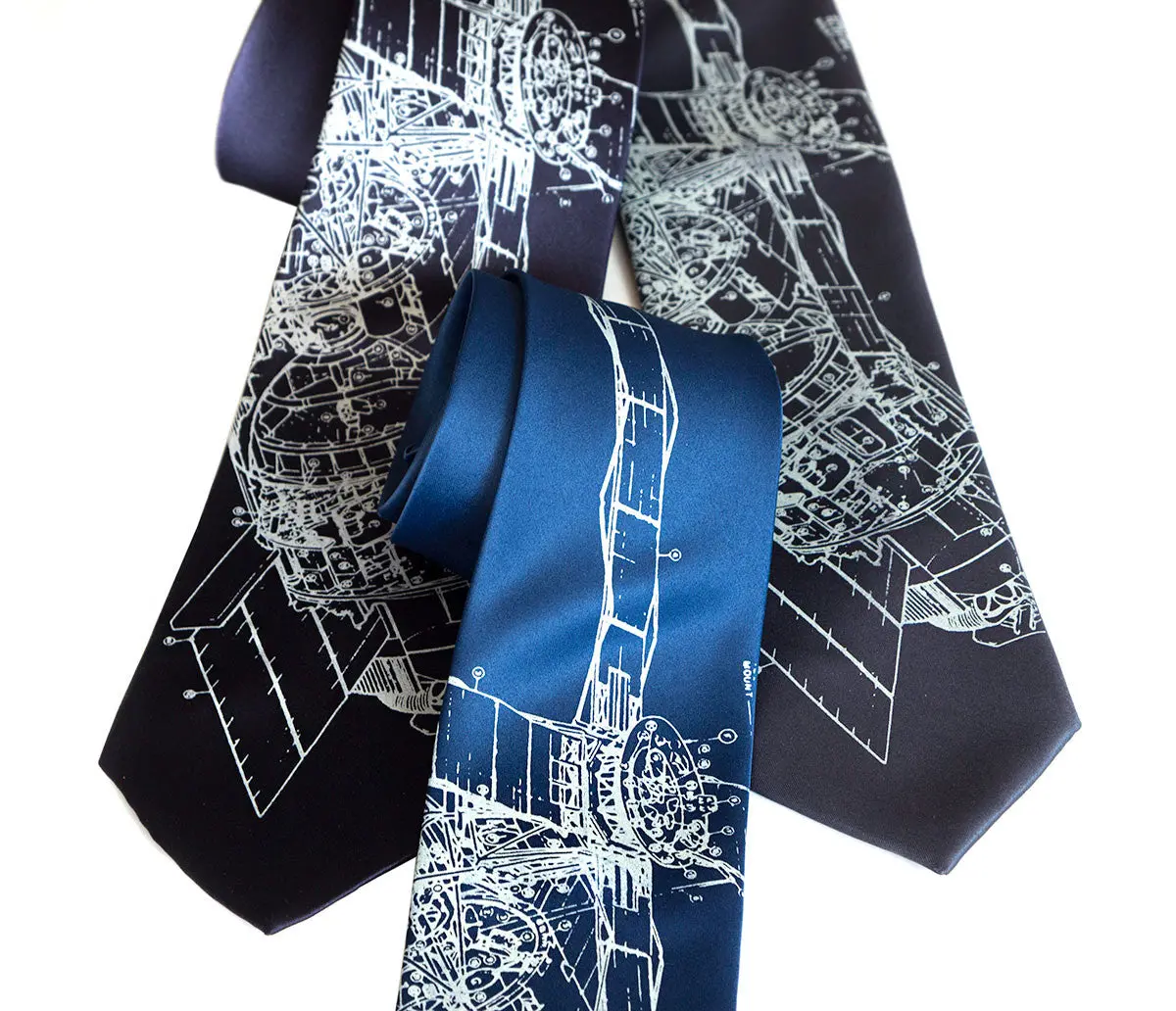 Skylab Necktie, Space Station Print Tie 1
