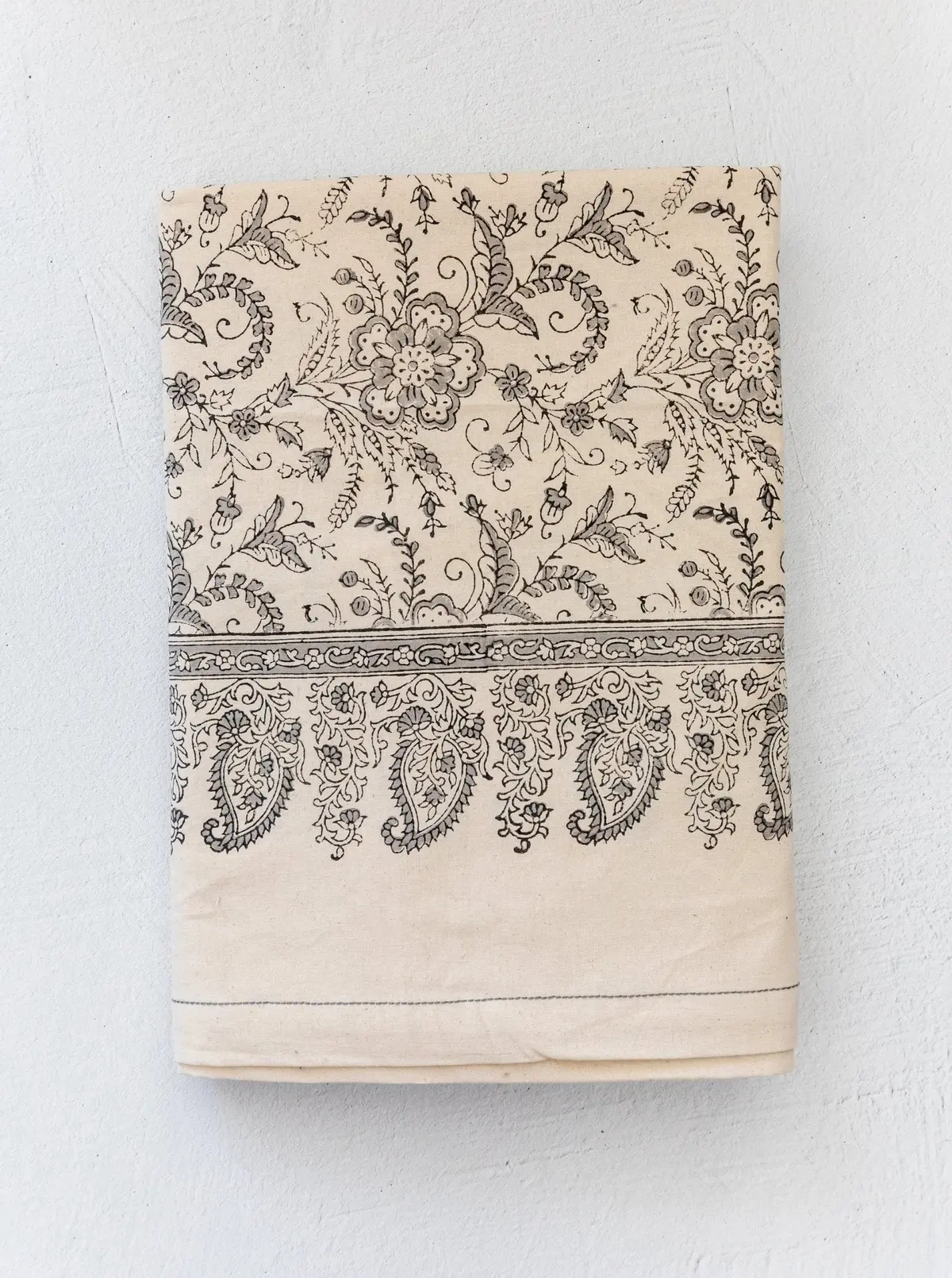 Slate Block Print Tablecloth 1