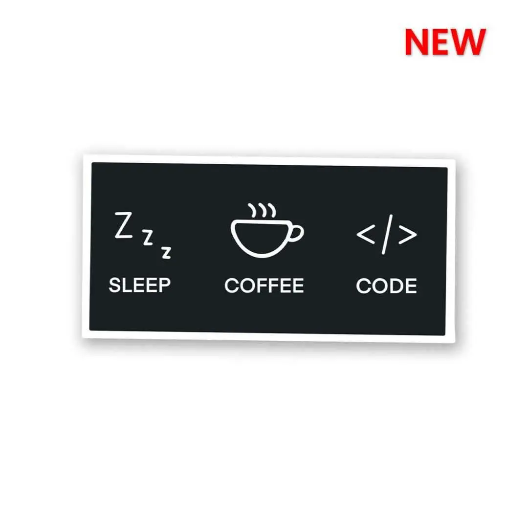 Sleep Coffee Code Sticker 1