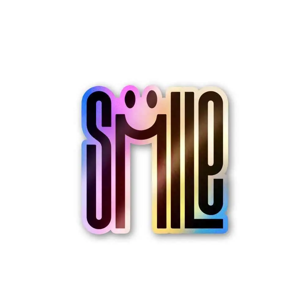 Smile Holographic Stickers 1