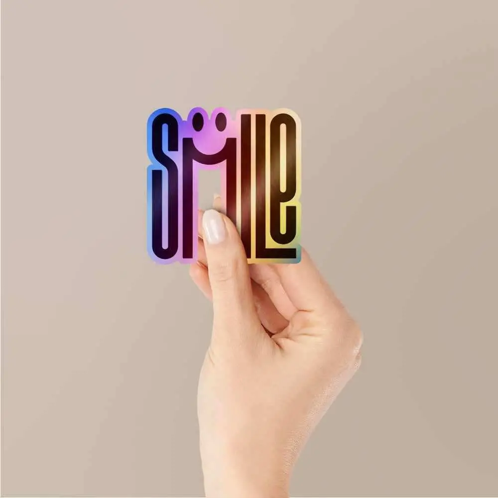 Smile Holographic Stickers 2