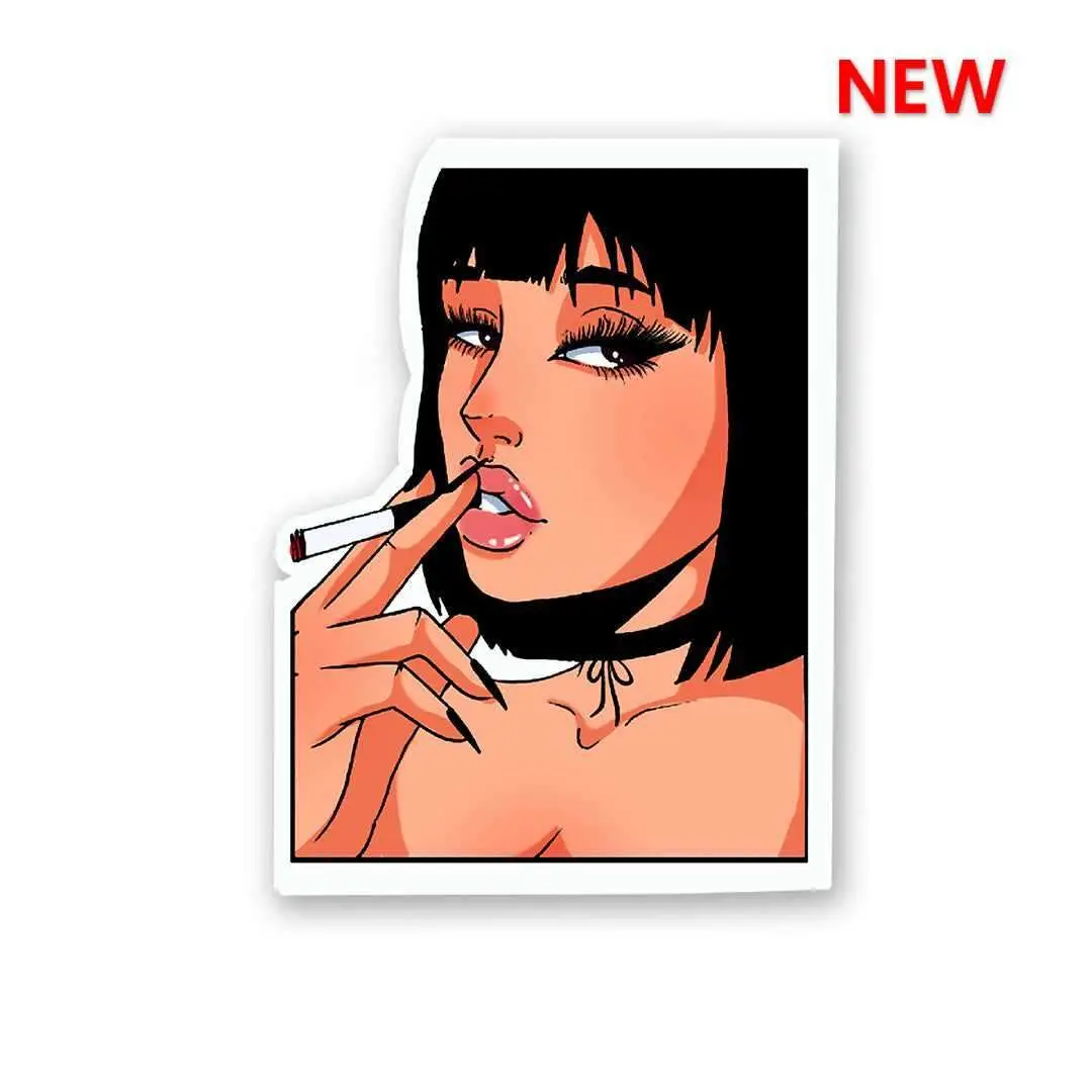 Smoke Girl Sticker 1