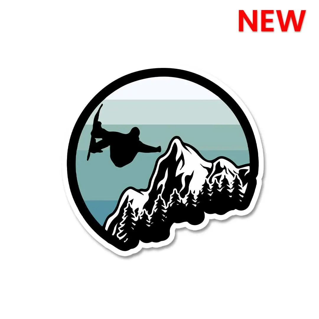 Snow Surfing Sticker 1
