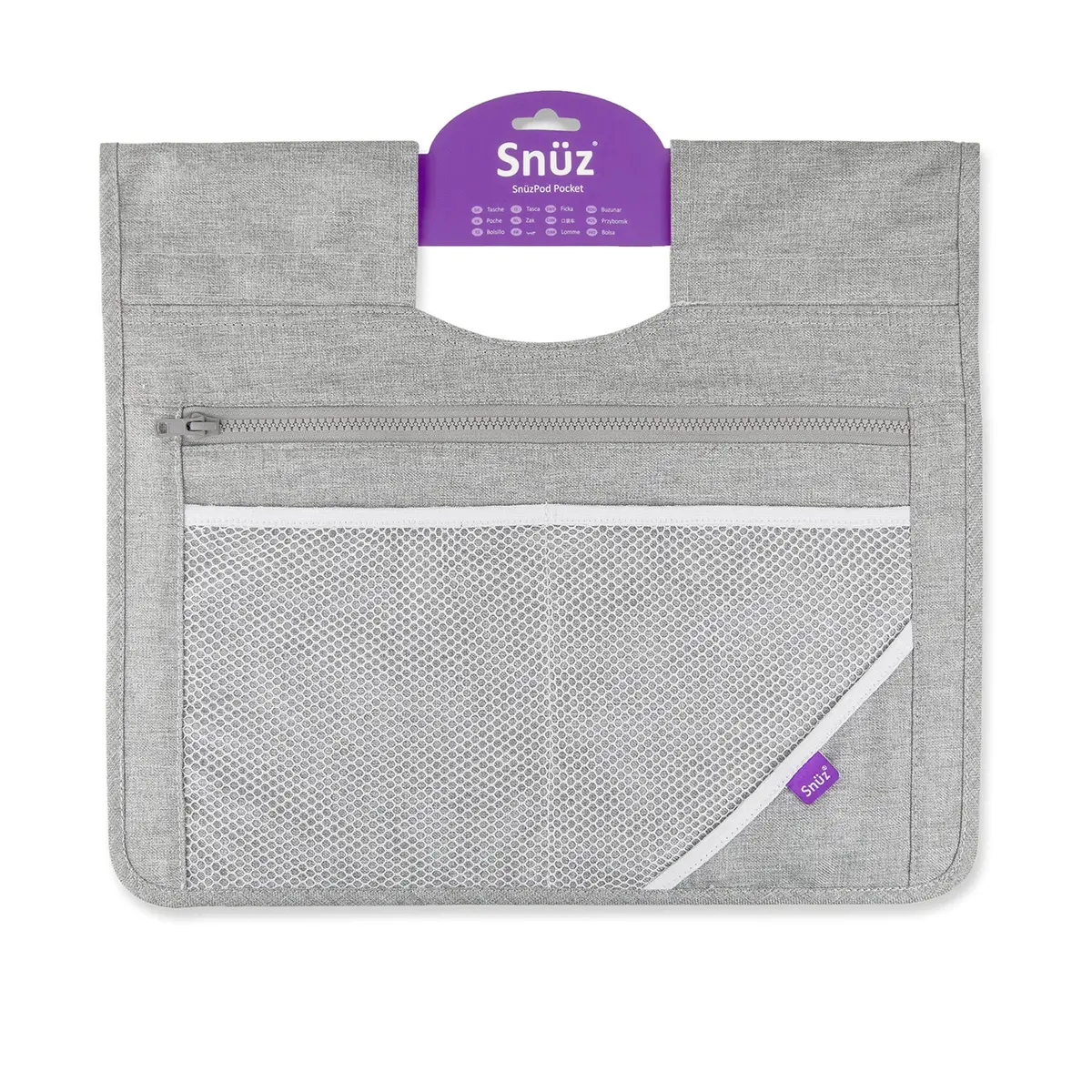 Snüzpod 4 Storage Pocket - Grey 1