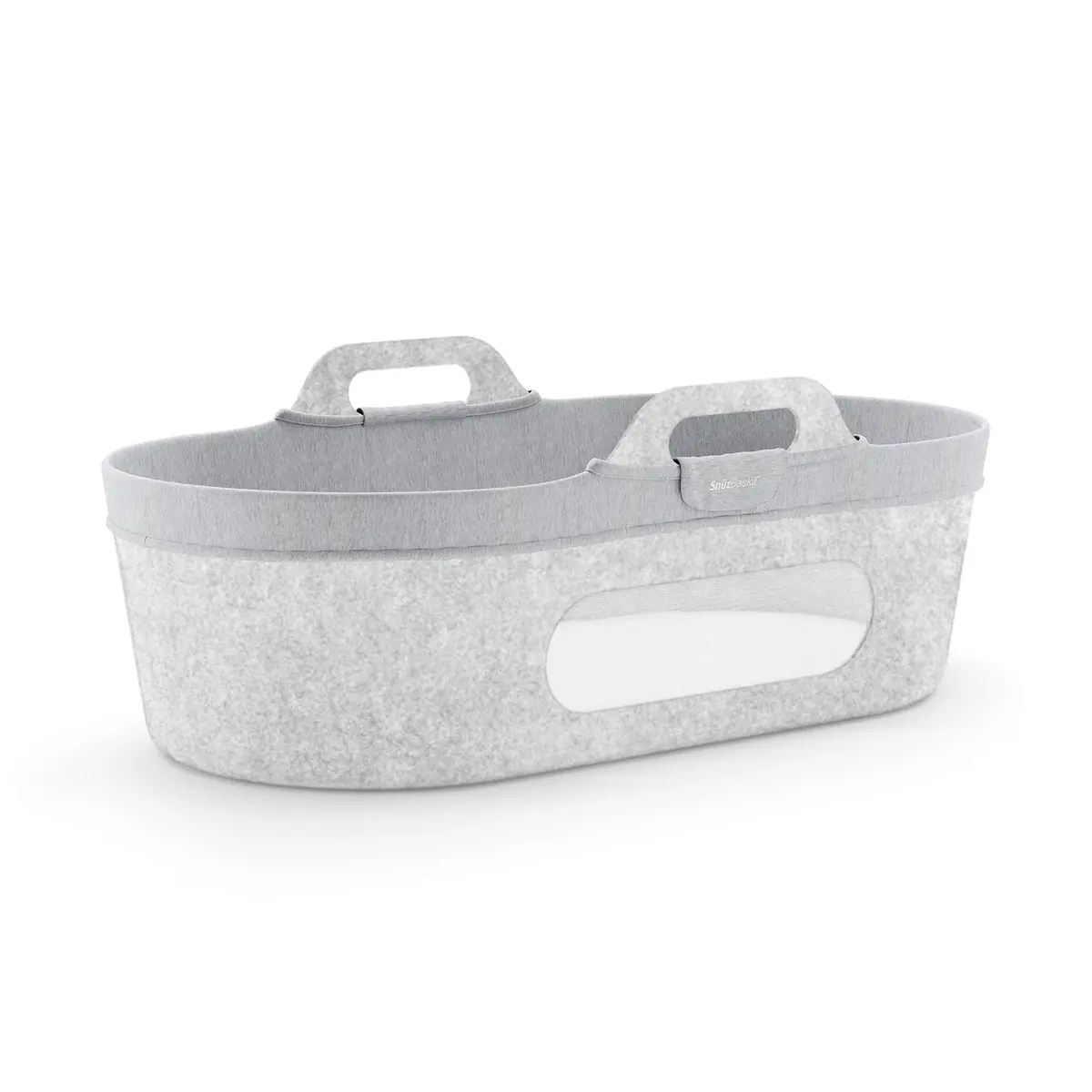 Snüzpod Moses Baskit Liner - Dark Grey Marl 1