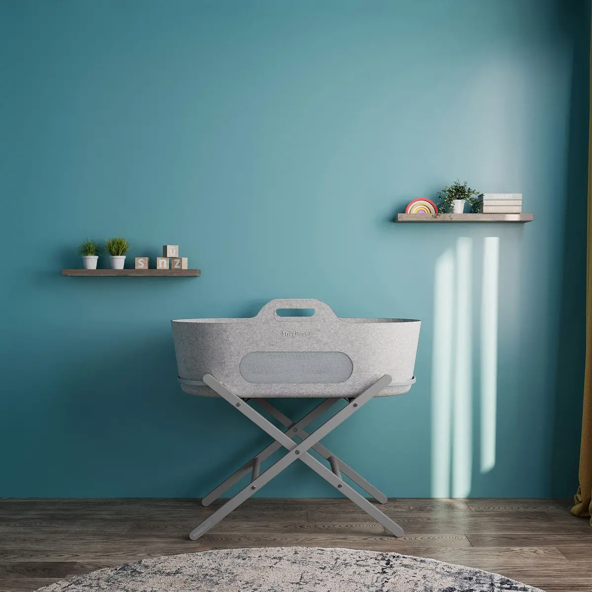 Snüzpod Baskit With Dove Stand - Light Grey 1
