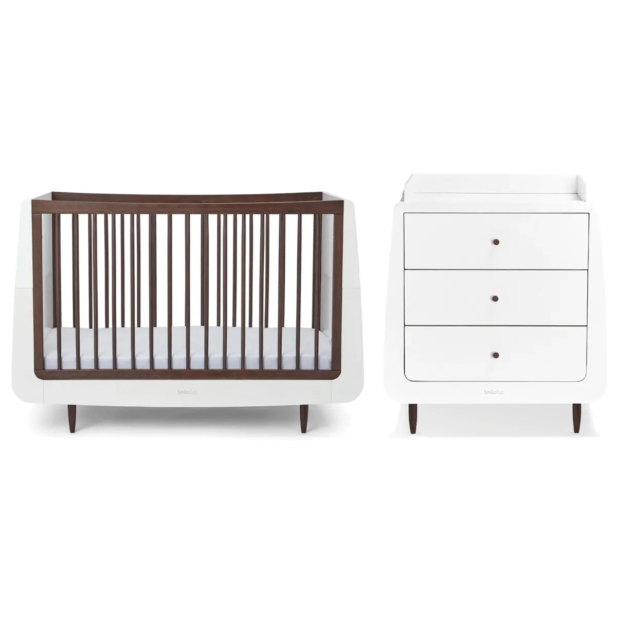 Snüzkot Skandi 2 Piece Nursery Furniture Set - Ebony 1
