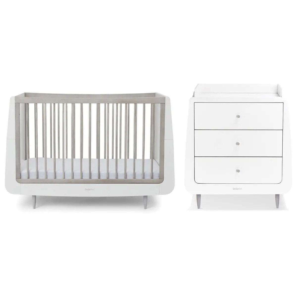 Snüzkot Skandi 2 Piece Nursery Furniture Set - Silver Birch 1