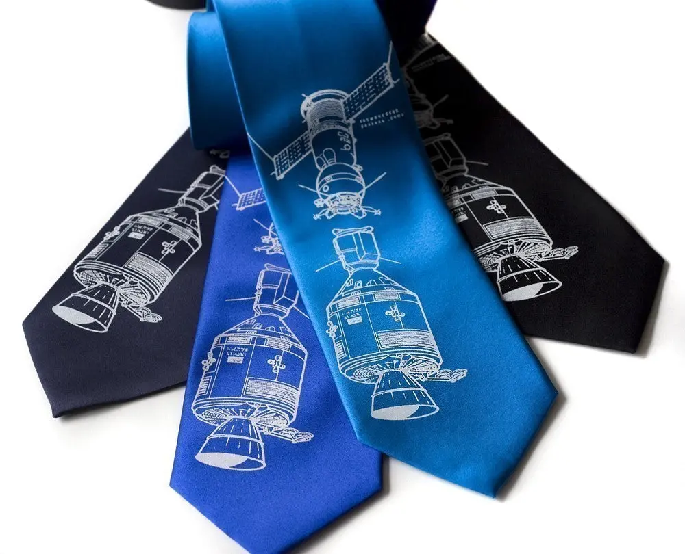 Apollo Soyuz Silk Necktie 1