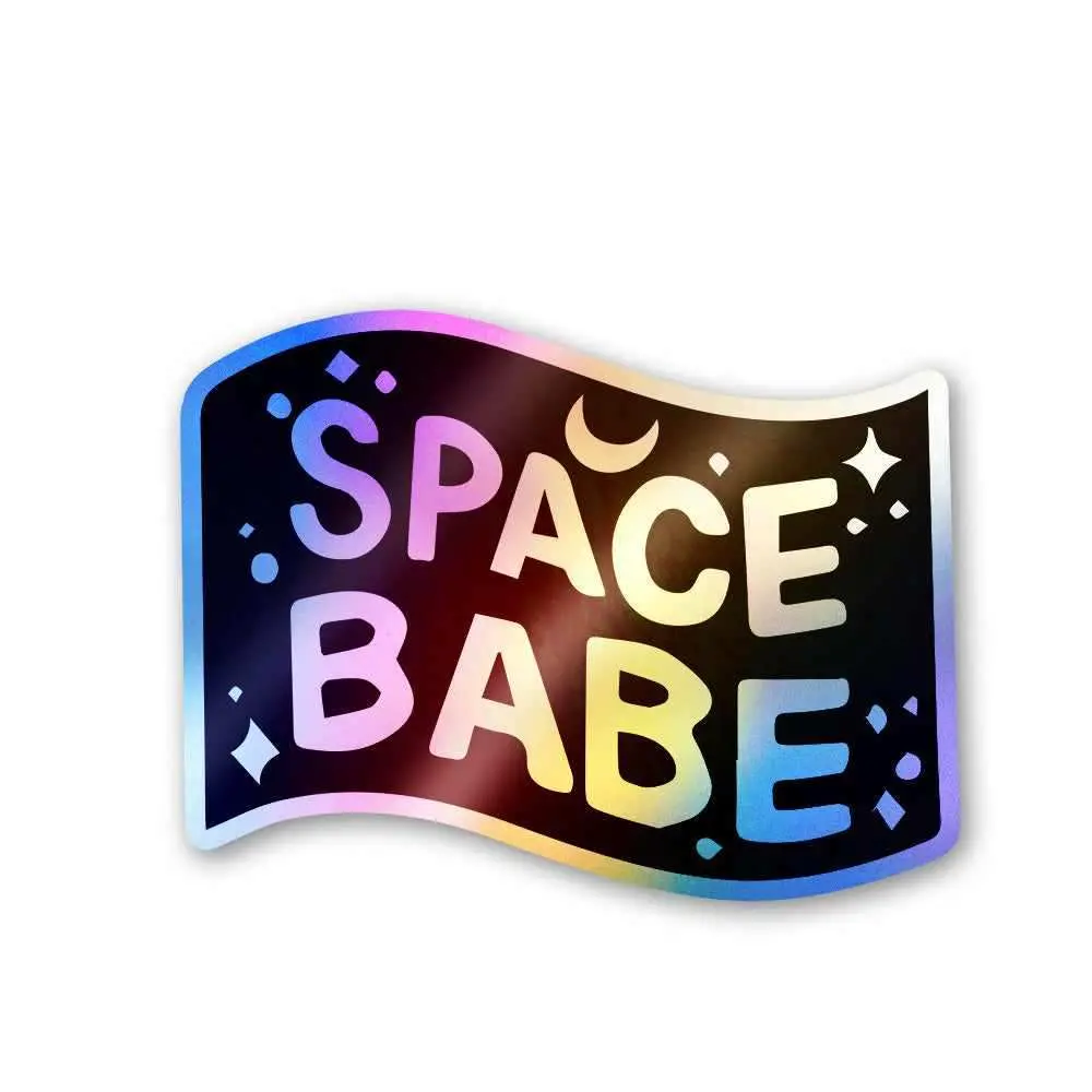 Space Babe Holographic Stickers 1