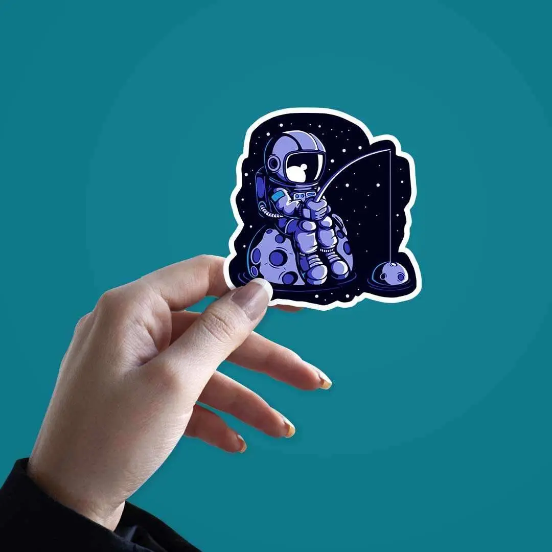 Space Fishing Sticker 2