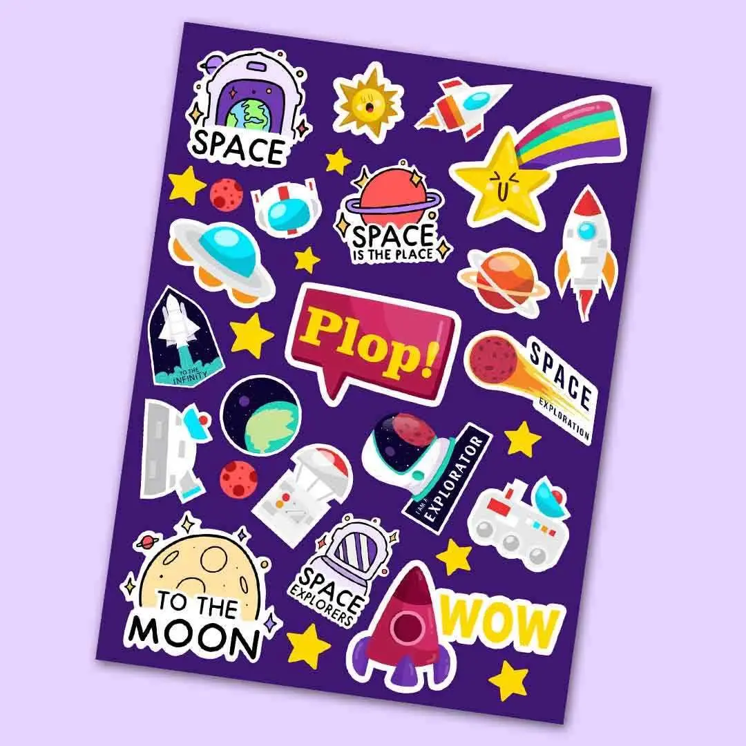 Space Mini Sticker Sheet 1