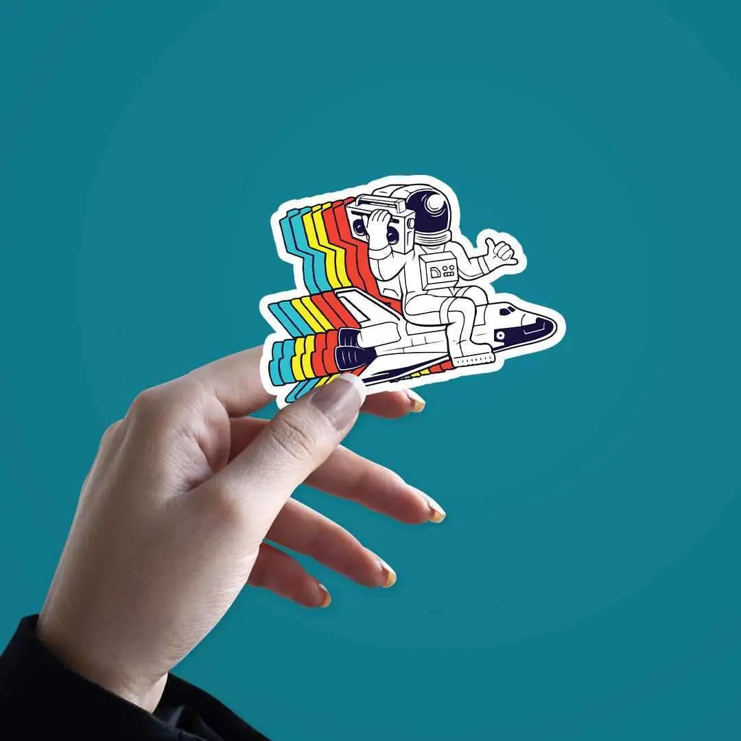 Spaceman Radio Sticker 2