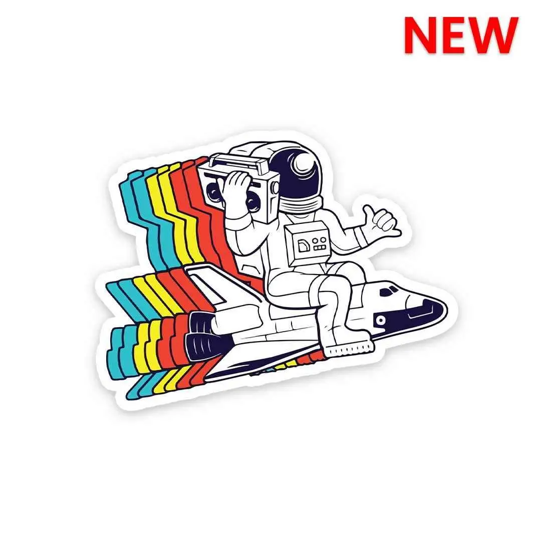 Spaceman Radio Sticker 1