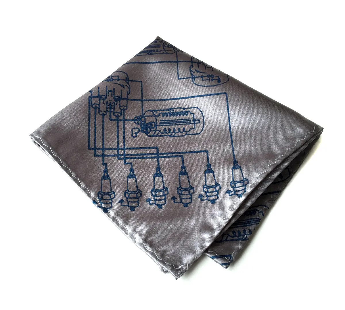 Spark Plug Pocket Square 1