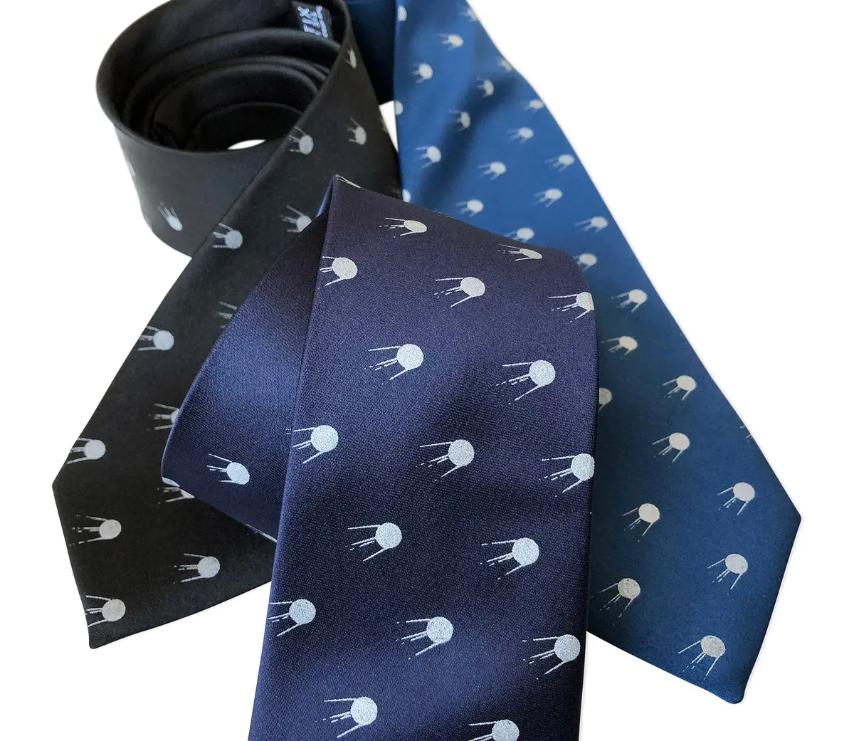 Sputnik Necktie, Soviet Russia Space Satellite Tie 4