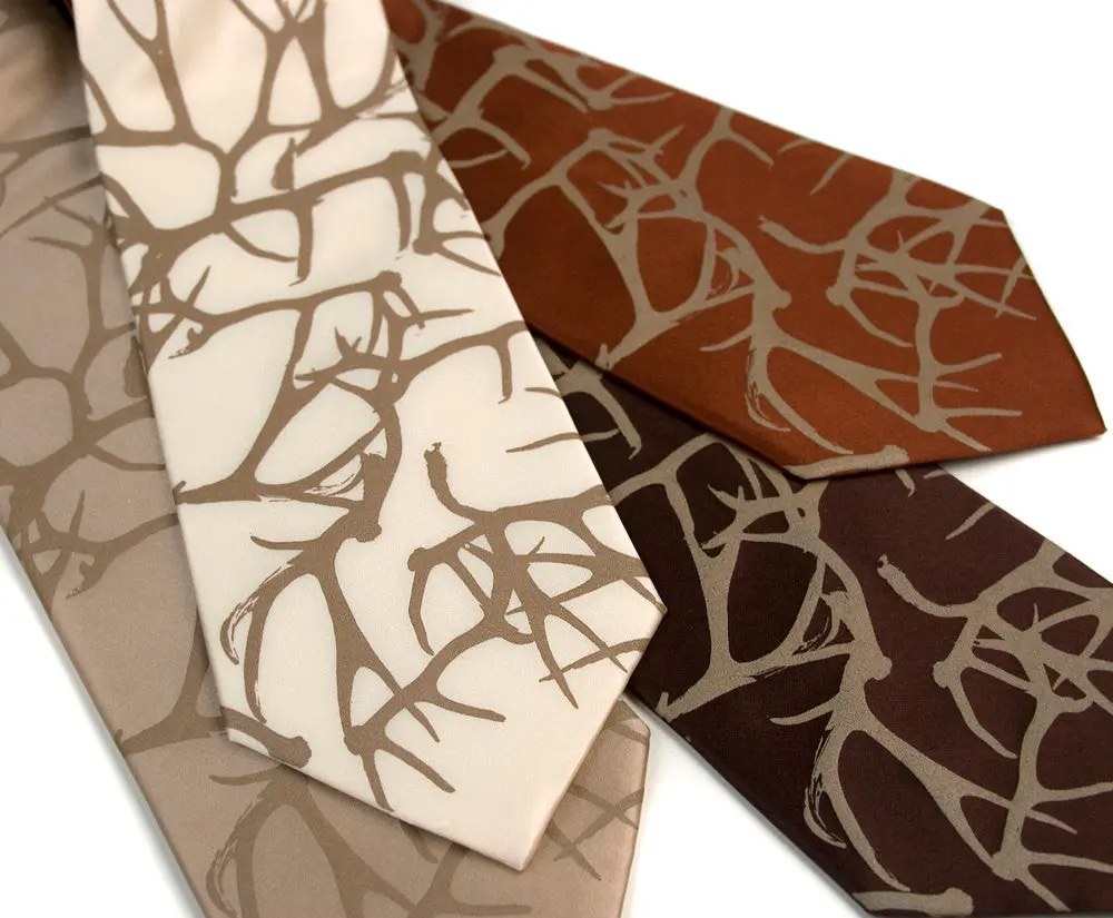 Antler Necktie. Stag Party Tie 1