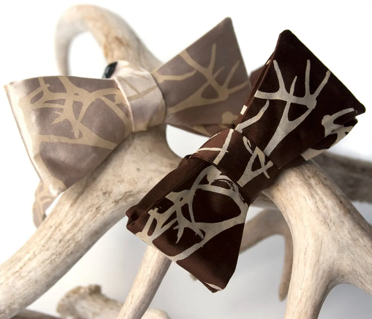 Antler Bow Tie. Stag Party Bowtie 1