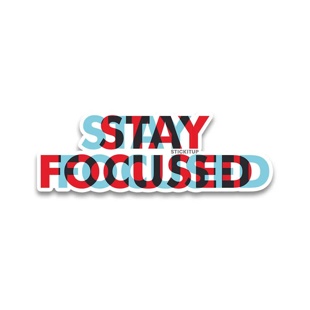 Stay Focused Bumper Sticker 2