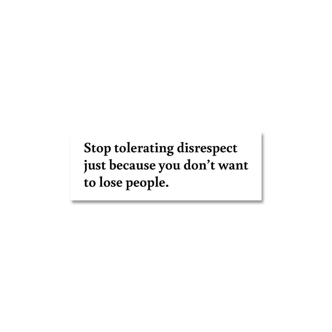 Stop Tolerating Disrespect Sticker 2