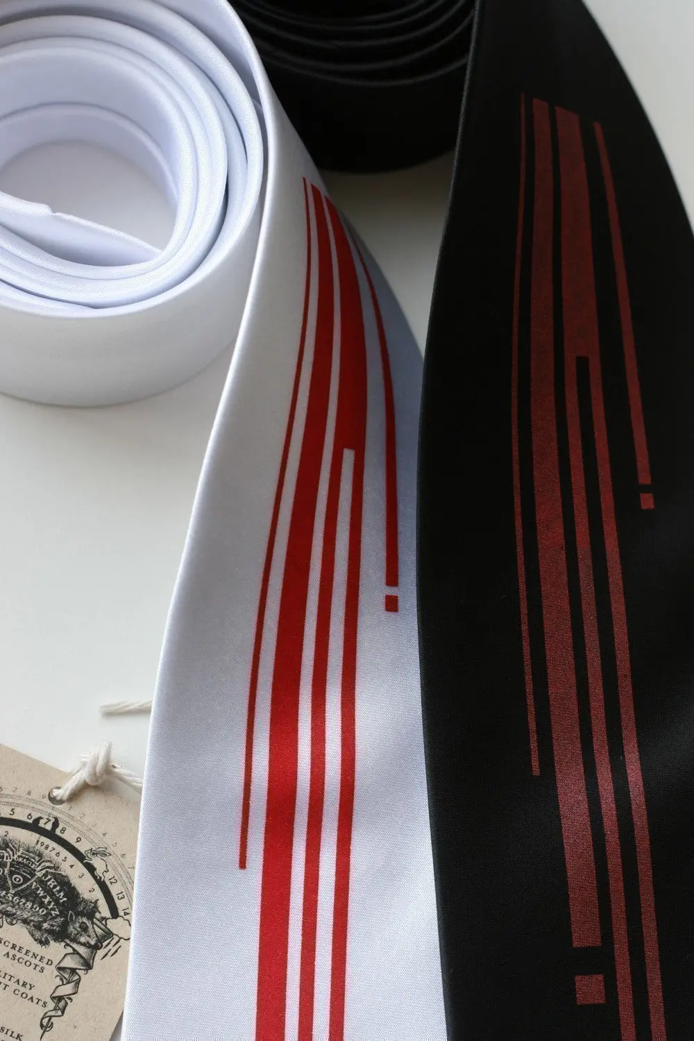 Strangle Necktie. Digital Blood Drips Microfiber Tie. 1