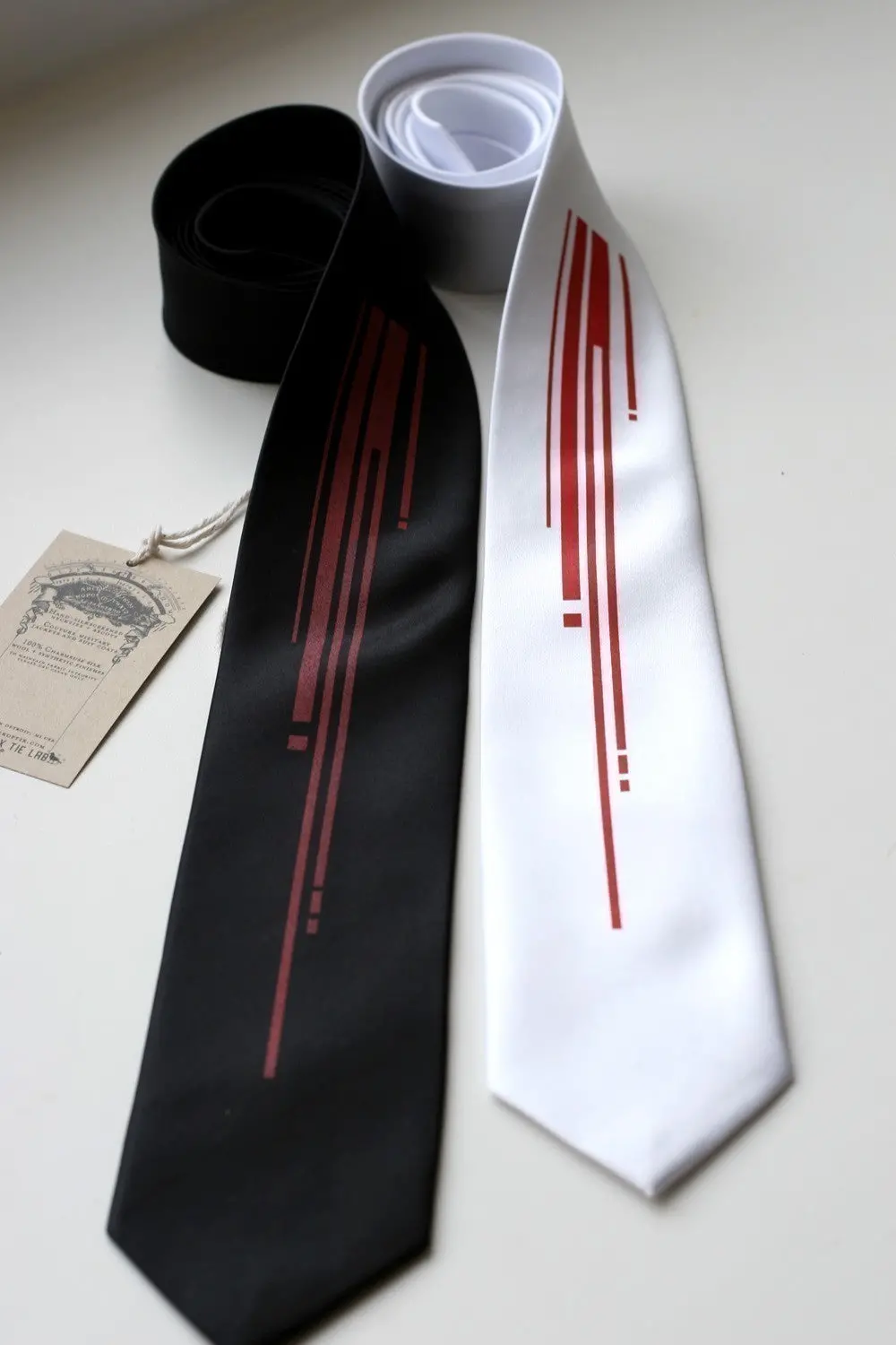 Strangle Necktie. Digital Blood Drips Microfiber Tie. 2