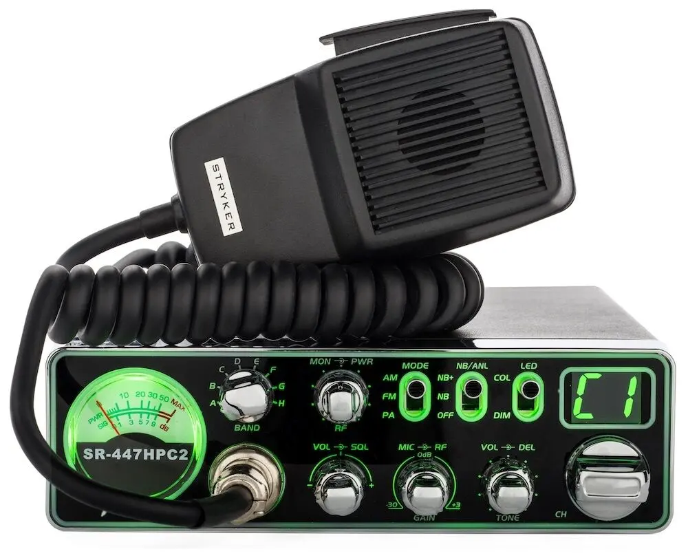 Stryker Sr-447Hpc2 10 Meter Radio, Drx-9010 External Speaker, Drx-6560 4 Pin Noise Cancelling Dynamic Microphone, Combo 2