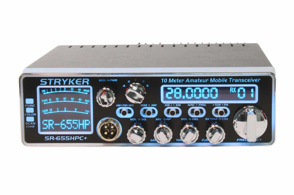Stryker Sr-655Hpc+ 100W 10-Meter Amateur Radio With Noaa Weather, Am/Fm 1