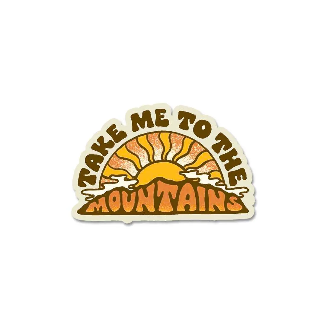 Take Me To The Mountains Sticker 2