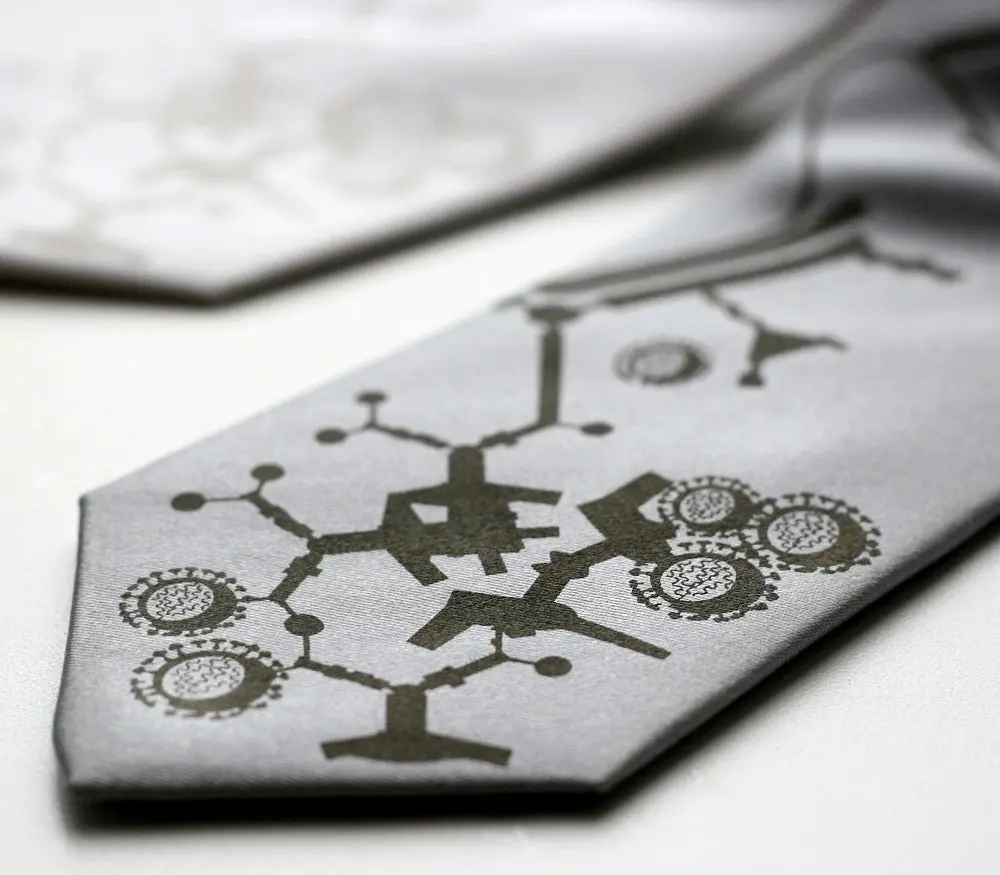 Airport Maps Tie. Terminal Illness Necktie 1