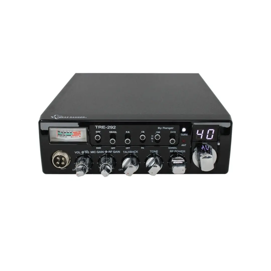 Texas Ranger Tre292 40 Channel Cb Radio,Drx-9010 External Speaker, Drx-6560 4 Pin Noise Cancelling Dynamic Microphone, Combo 2