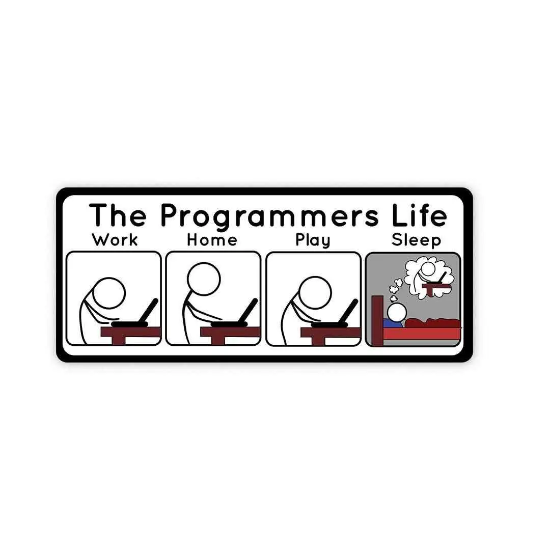 The Programmers Life Sticker 1