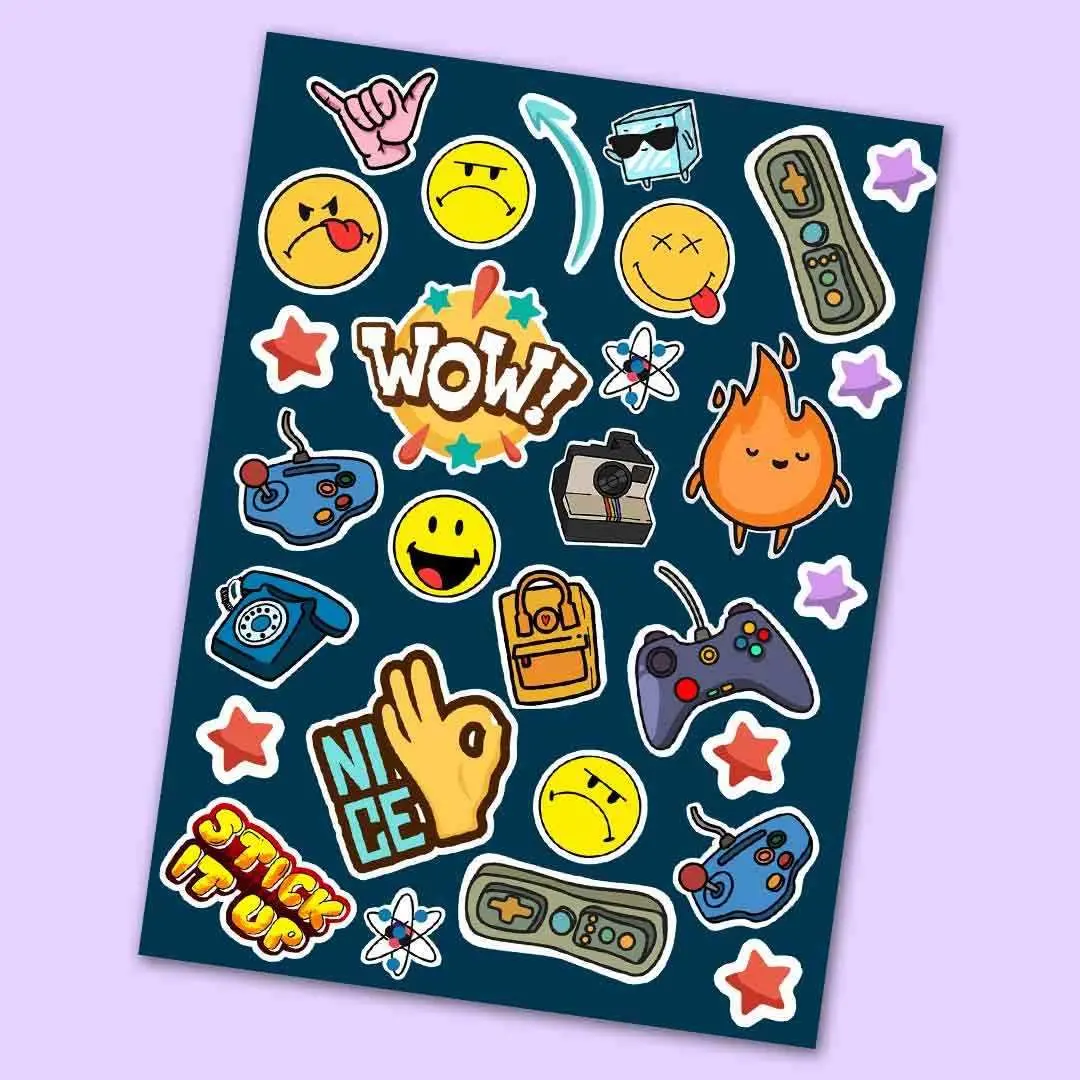 The Wow Mini Sticker Sheet 1
