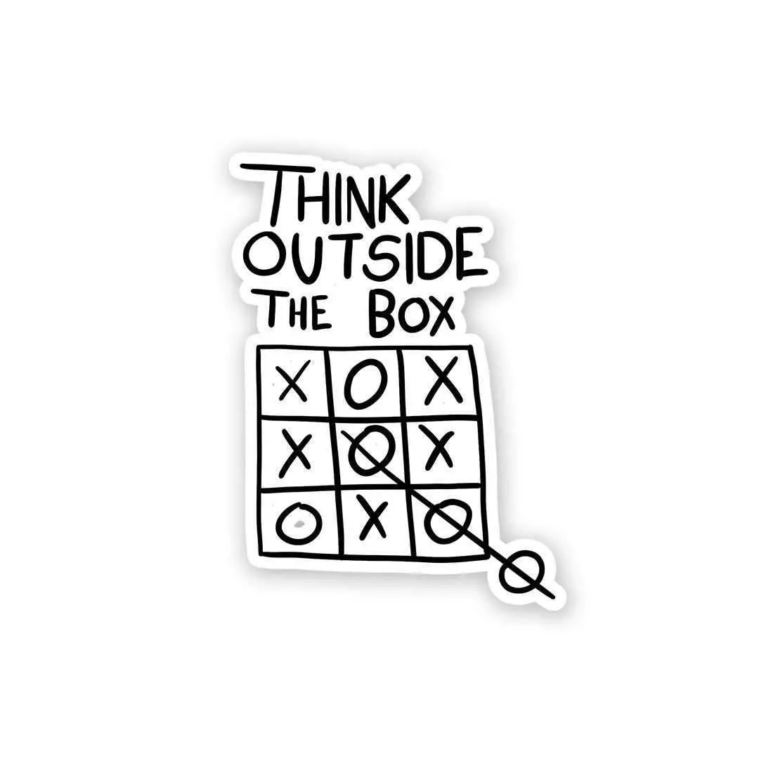 Think Outside The Box Sticker 1
