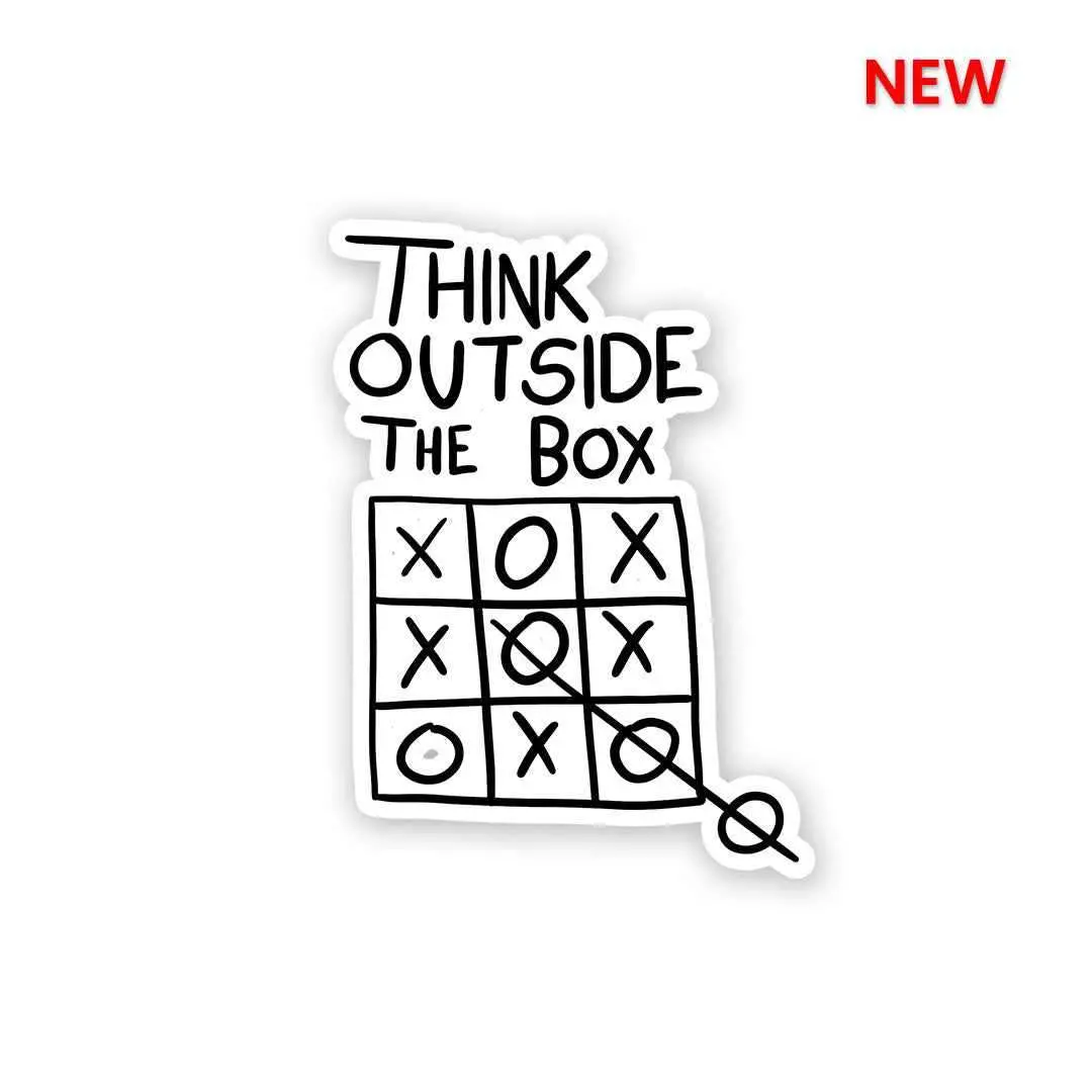 Think Outside The Box Sticker 2