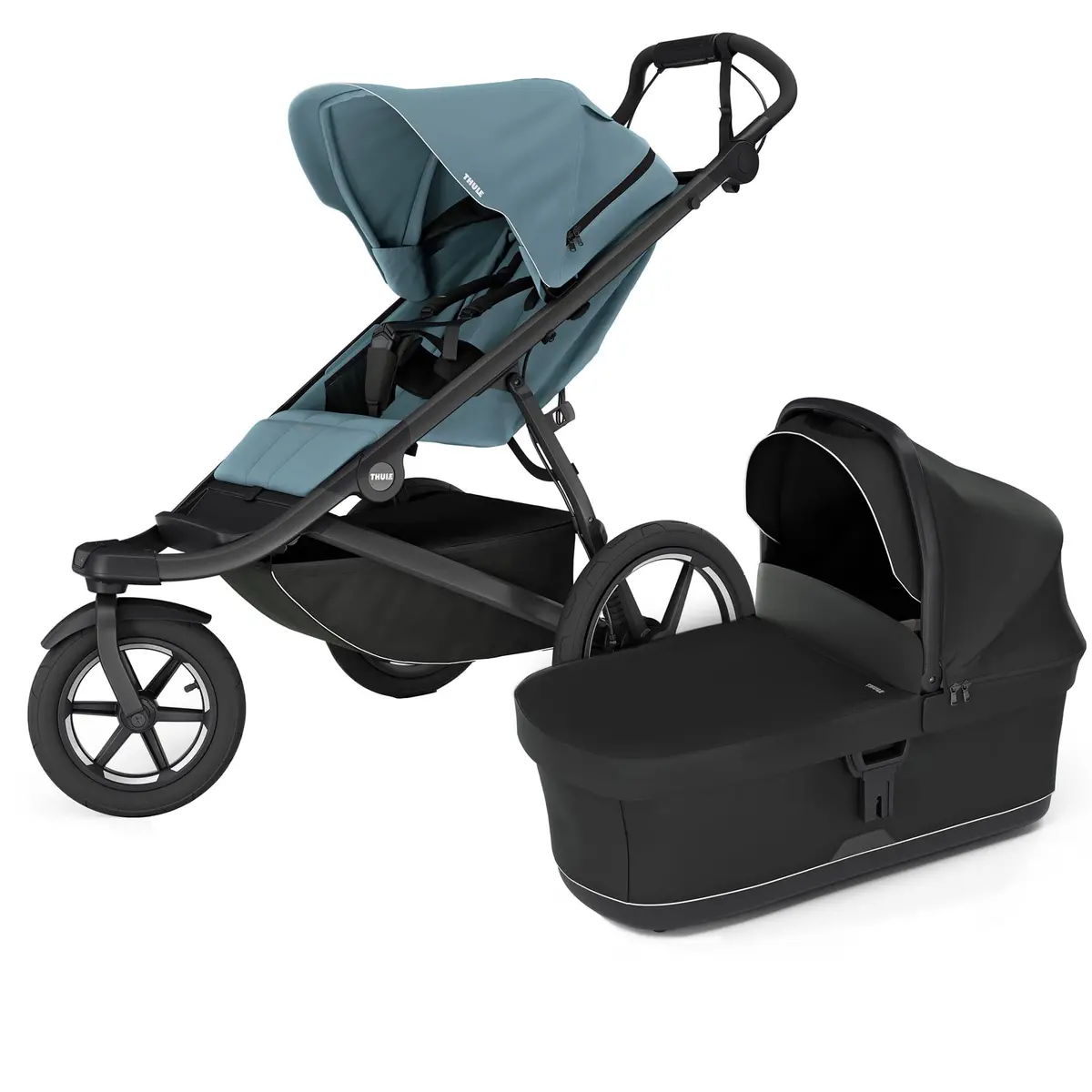 Thule Urban Glide 3 Newborn Pram Bundle (Mid-Blue) 1