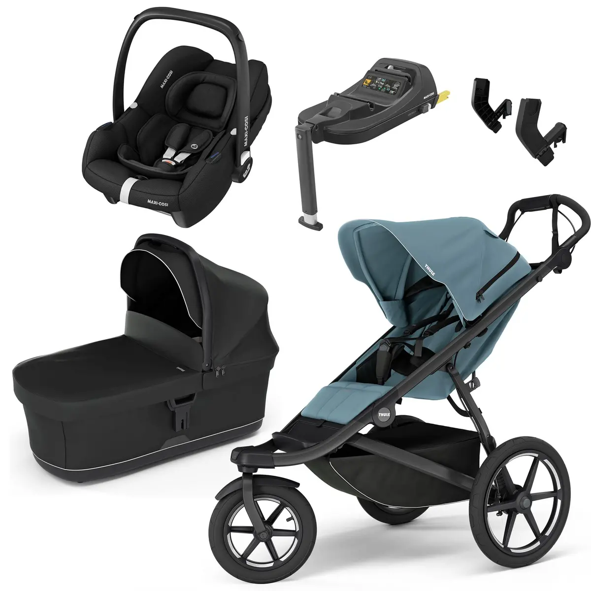 Thule Urban Glide 3 Maxi-Cosi Bundle - Mid-Blue 1