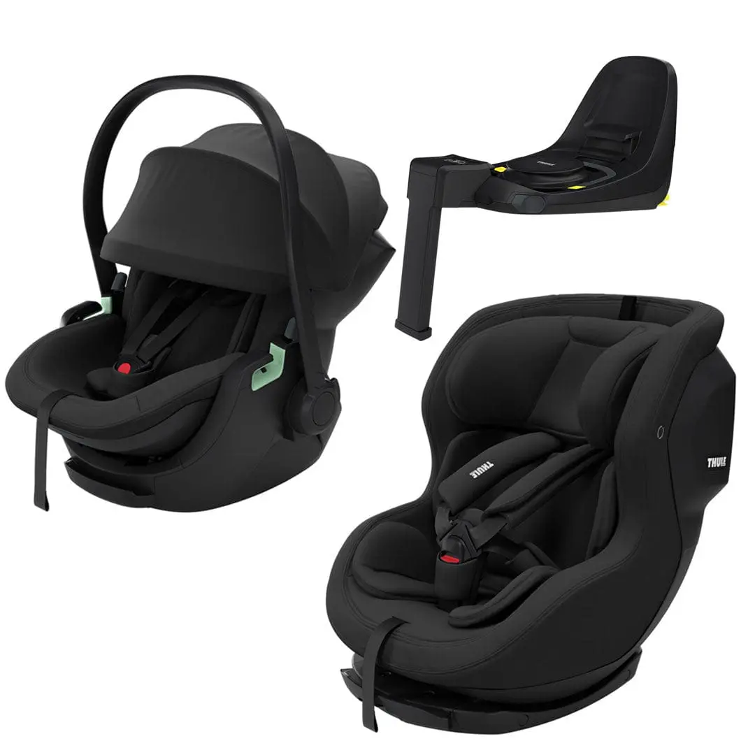 Thule Maple & Elm Car Seat Bundle- Black/Black 1